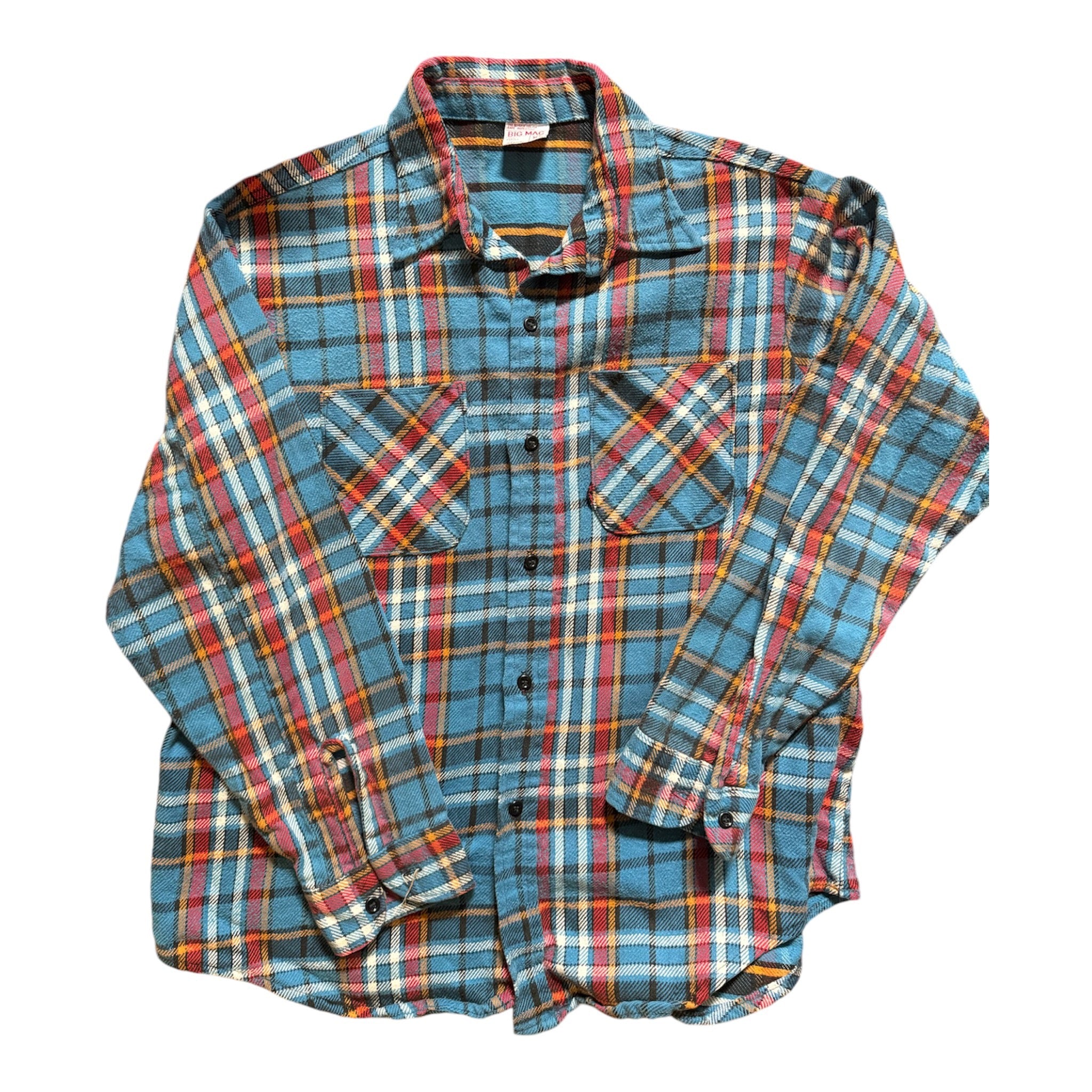 1970s JC Penney Big Mac Blue Plaid Flannel Shirt Salty Dog Vintage Shop 1970s JC Penney Big Mac Blue Plaid Flannel Shirt Salty Dog Vintage Shop