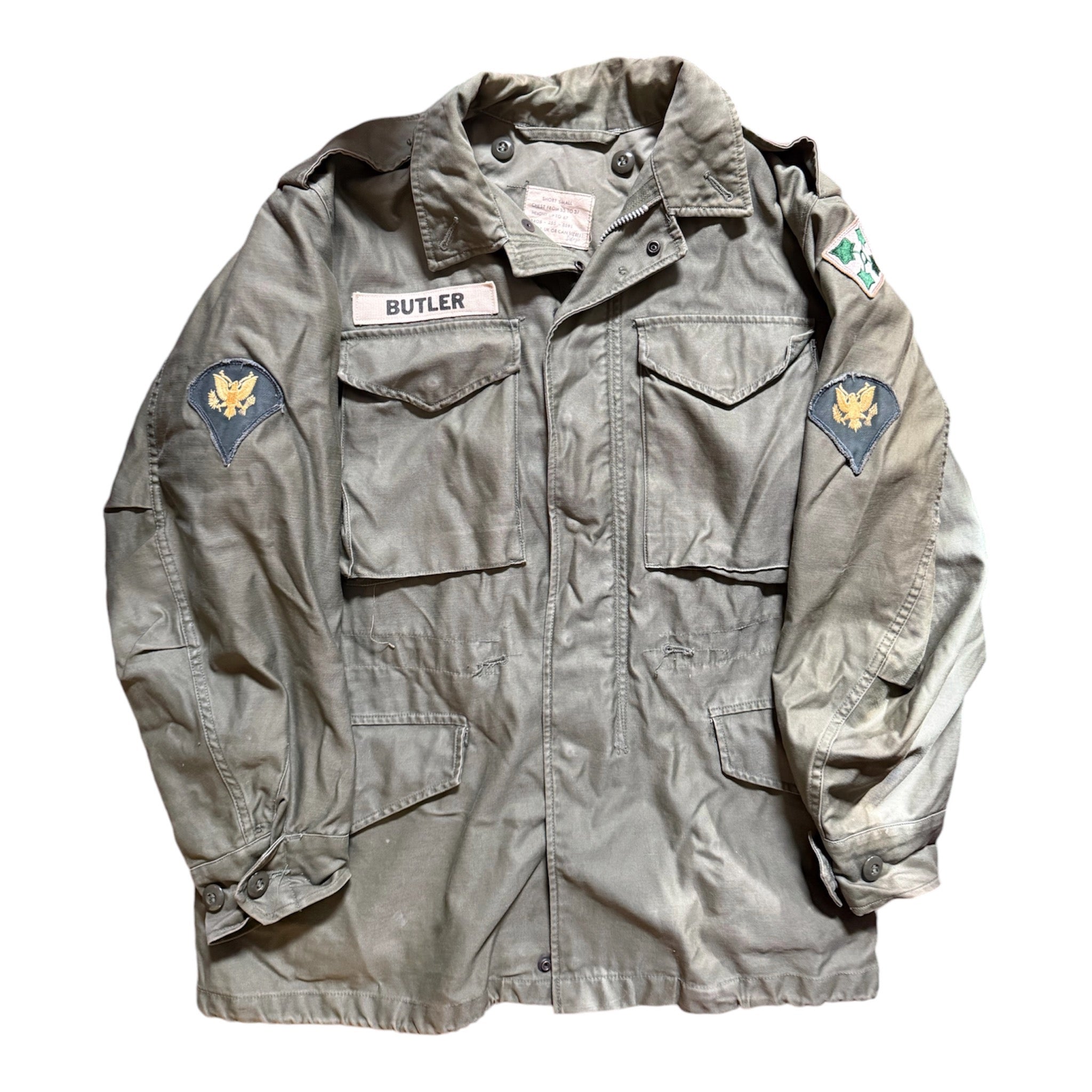 Vietnam War OG-107 Sateen Field Jacket Specialist Butler 4th 