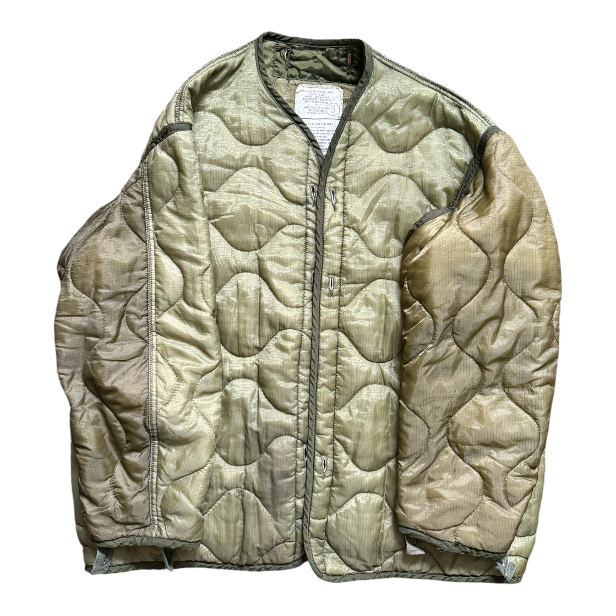 1975 U.S. Army Cold Weather Field Jacket Liner Large – Salty