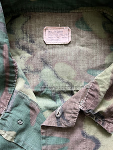 1969 Vietnam War ERDL Camouflage Jungle Jacket Small Regular