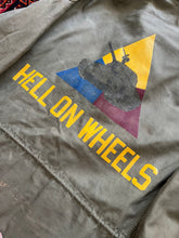 Load image into Gallery viewer, WWII U.S. Army M-1943 Field Jacket With Theater Made Hell on Wheels Stencil
