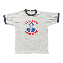 Load image into Gallery viewer, 1990s Chicago Cubs Bud Man Ringer T-Shirt
