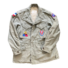 Load image into Gallery viewer, WWII U.S. Army M-1943 Field Jacket With Theater Made Hell on Wheels Stencil
