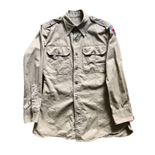 Load image into Gallery viewer, Vintage Korean War 82nd Airborne Khaki Dress Shirt

