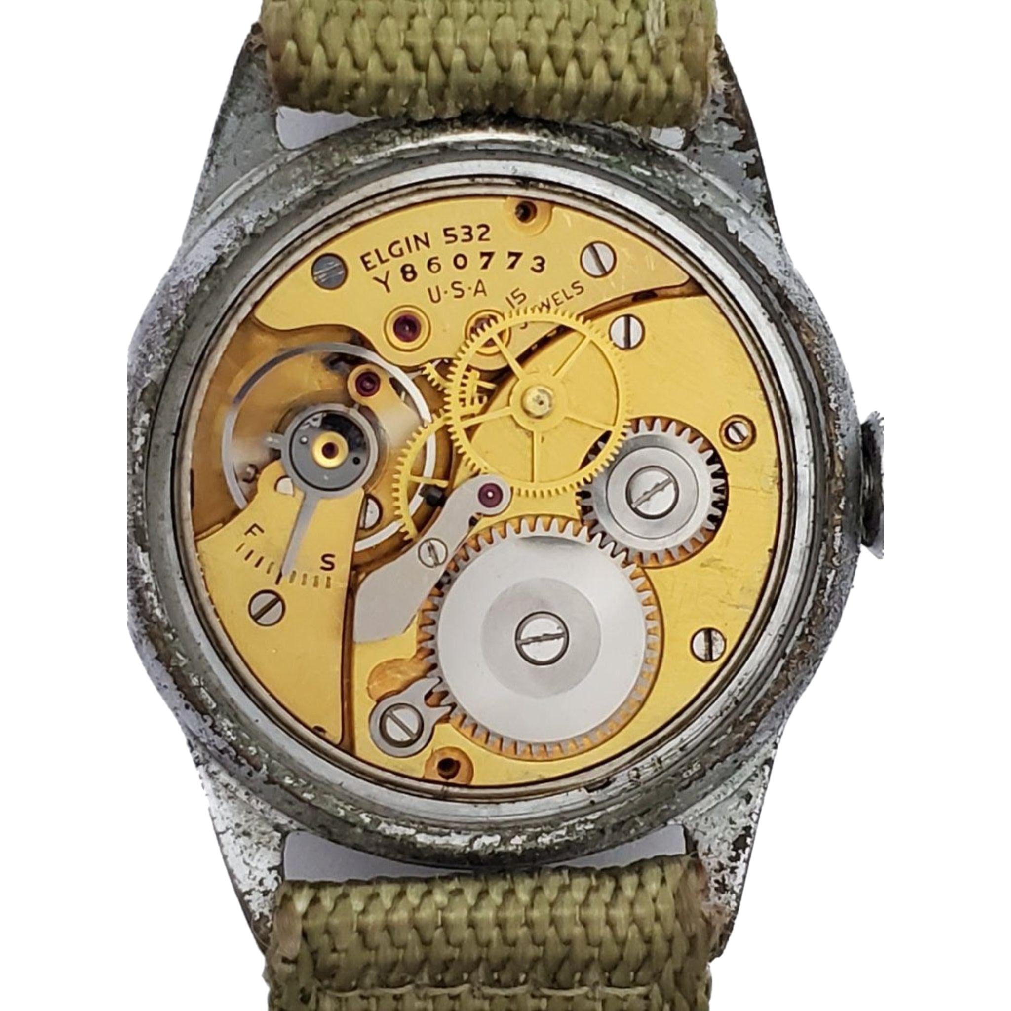 Vintage Elgin Army Ordinance Department Military Watch