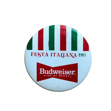 Load image into Gallery viewer, Vintage 1985 Budweiser Festa Italiana Pin
