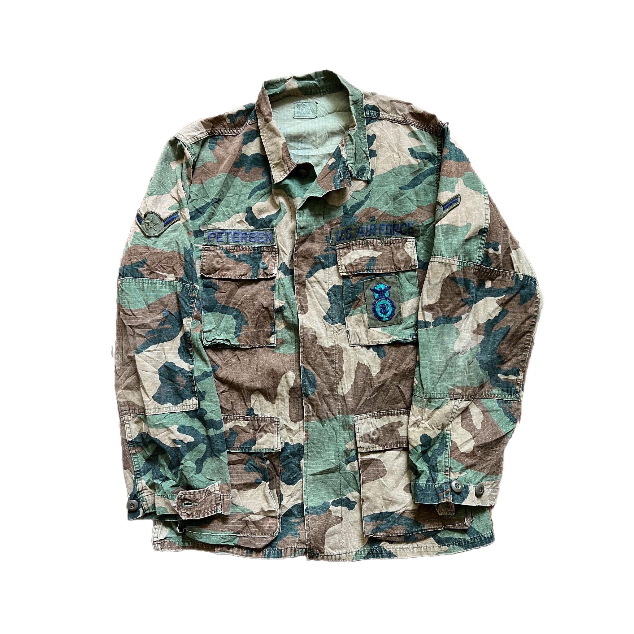 1985 U.S. Air Force Woodland Camouflage BDU Airman Petersen