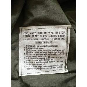 1970 Vietnam War U.S. Army Jungle Jacket Small Short