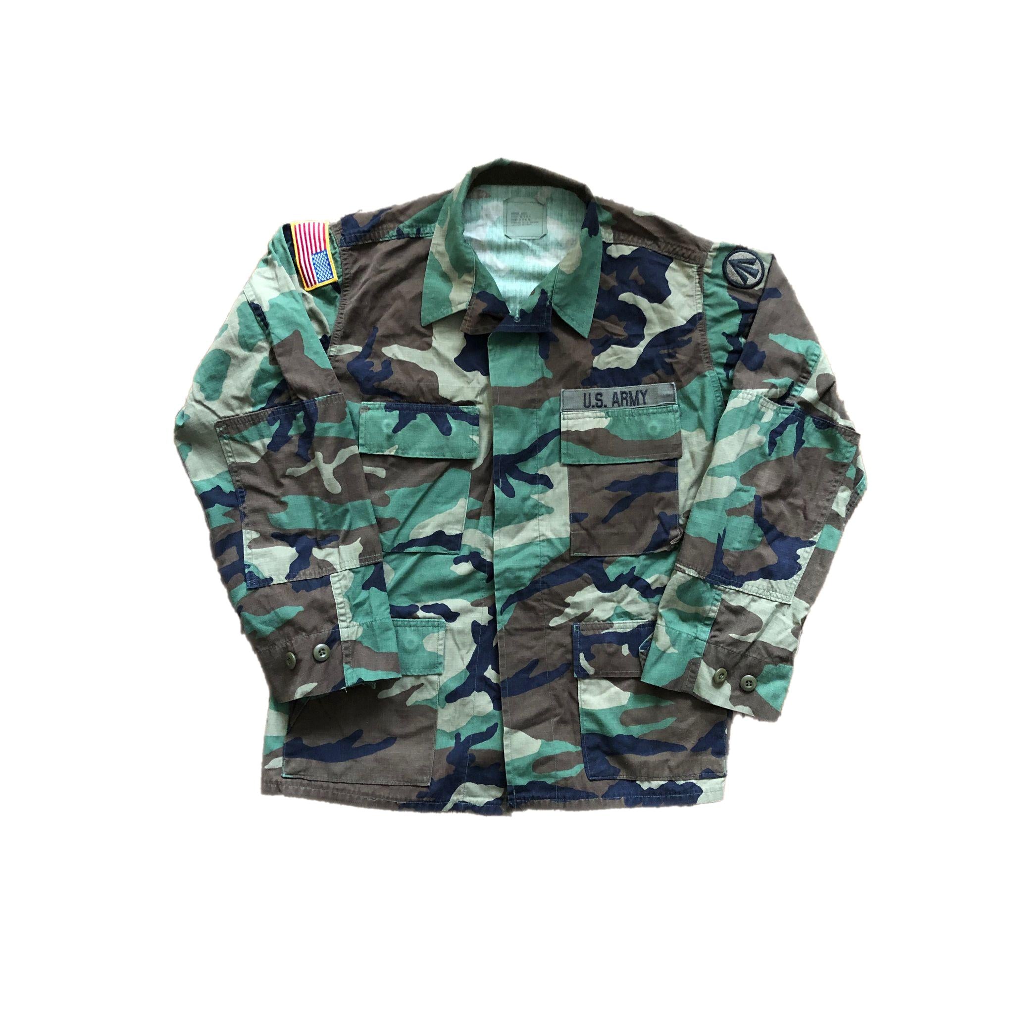 90s US.ARMY BDU357 デッドストック 90s Vintage US Navy Seabees Woodland Hot Weather BDU Combat Coat