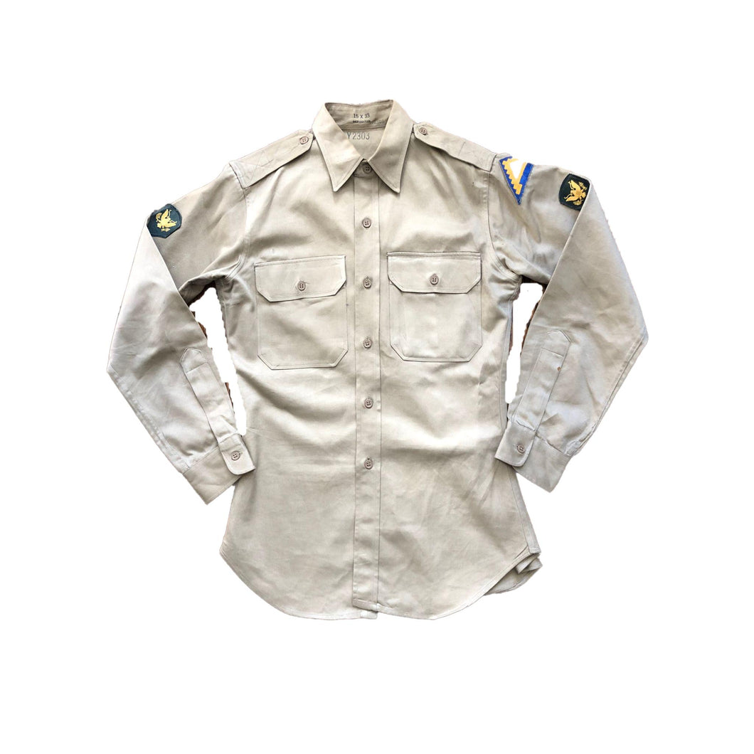WWII U.S. Army 7th Army Specialist Officer Dress Shirt