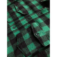 Load image into Gallery viewer, 1960s L.L. Bean Green Buffalo Plaid Wool Shirt
