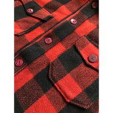 Load image into Gallery viewer, 1940s Woolrich Red Buffalo Plaid Shirt
