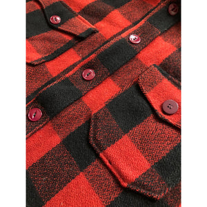 1940s Woolrich Red Buffalo Plaid Shirt
