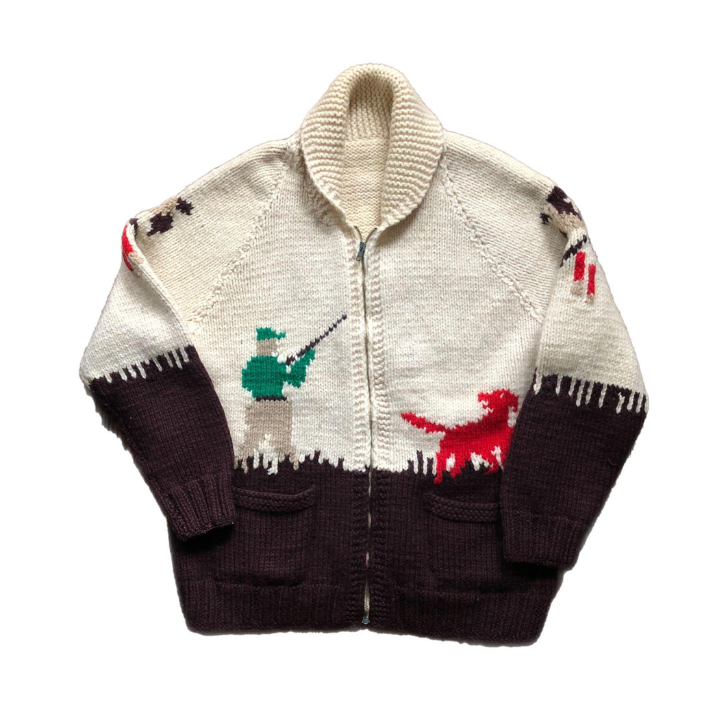 Vintage Cowichan Pheasant Hunter Sweater