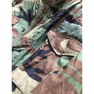 Vintage 1983 Woodland Camouflage M-65 Field Jacket