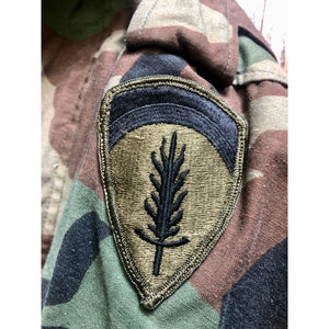 Vintage 1985 Woodland Camouflage M-65 Field Jacket