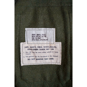 Vintage US Army OG 108 Wool Field Shirt
