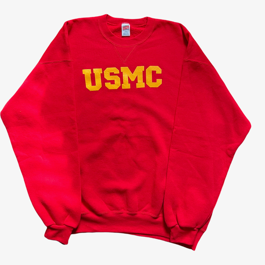 Vintage 1980s USMC PT Red Sweatshirt