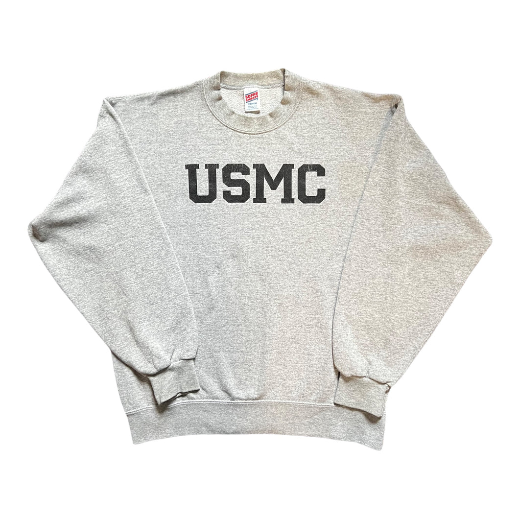 Vintage 1980s USMC PT Grey Sweatshirt MCCAIN