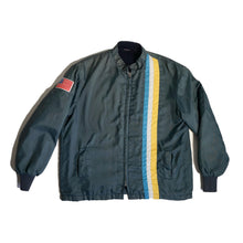 Load image into Gallery viewer, Vintage Swingster Race Stripe Jacket Fur Lined
