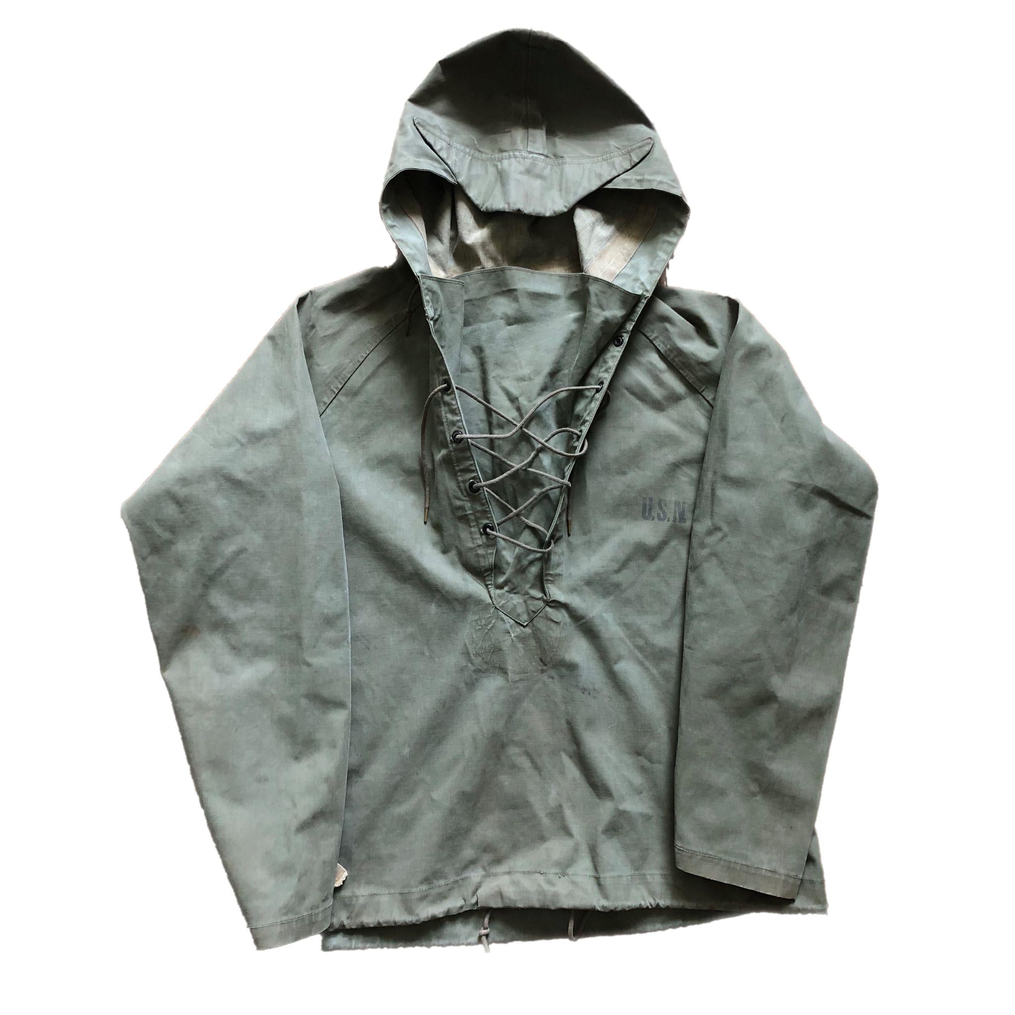 ジャケット・アウター 1950's U.S. NAVY Deck rain parka US Navy cold weather rain deck parka, « 1st type »