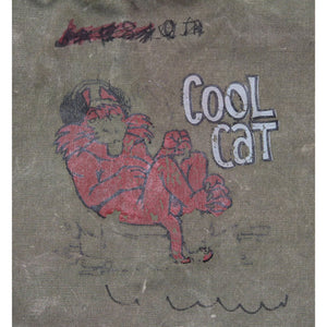 1966 Personalized Vietnam Duffle Bag Cool Cat
