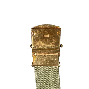 WWII U.S. Army Belt with Brass Buckle