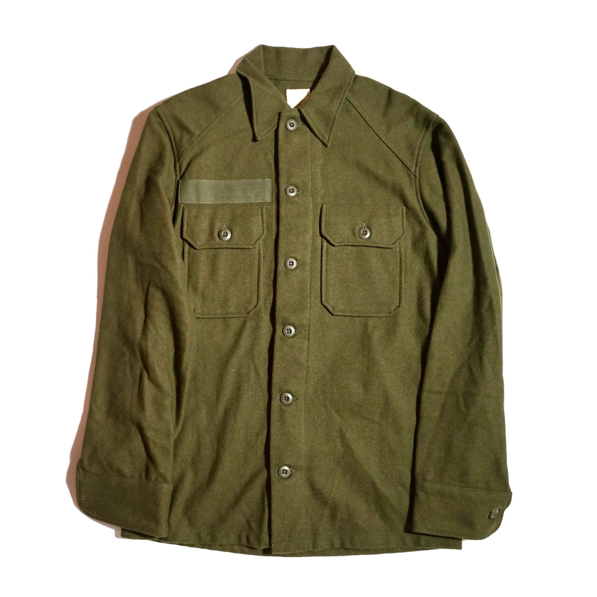 1977'S US.ARMY WOOL FIELD SHIRT OG ウール フィールド シャツ 