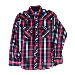 Vintage Wrangler Red Plaid Western Shirt