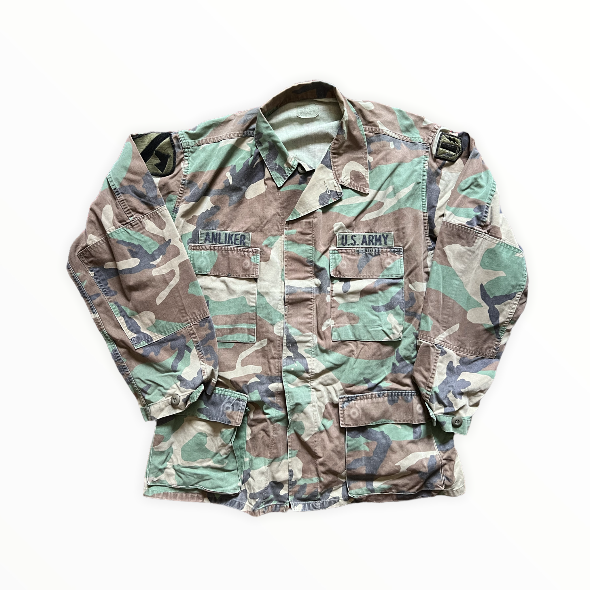 U.S. Army 1st Cavalry Woodland Camouflage BDU Anliker