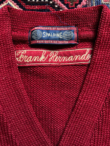 1950s Spalding Varsity V-Neck Sweater