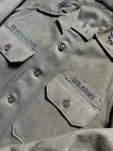 U.S. Army 4th Infantry Korean War OG-108 Wool Shirt Behrenhausen