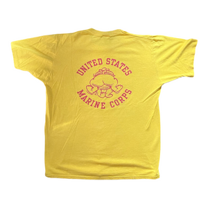 1980s Velva Sheen USMC United States Marine Corps Bulldog T-Shirt