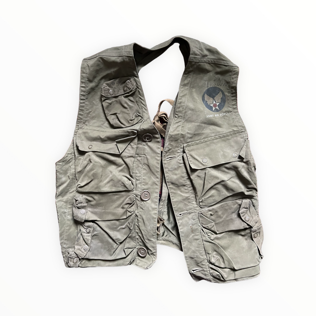 WWII Army Air Force Type C-1 Survival Emergency Sustenance Vest