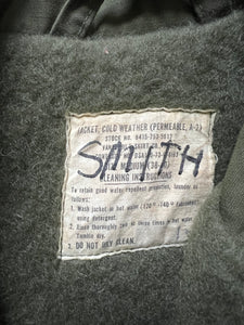 1973 USN A-2 Cold Weather Deck Jacket Smith