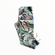 Load image into Gallery viewer, 1994 Woodland Camouflage Combat Trousers Large Short
