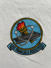 Load image into Gallery viewer, 1980s USS Franklin D Roosevelt Ringer T-Shirt

